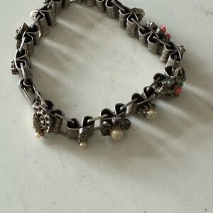 Vintage Silver Charm Bracelet